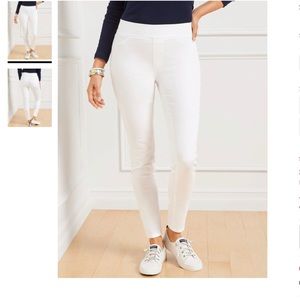 New Talbots Sculpt Pull-on Jeggings 2 White